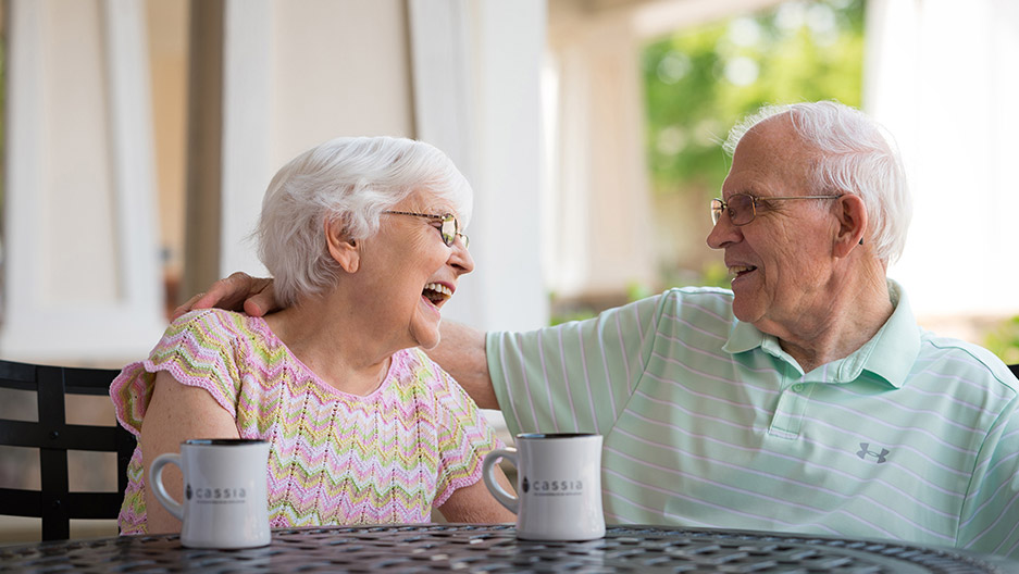 couple on patio