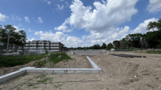 Foundations and footings taking shape at the Chapel View Care Center project site.